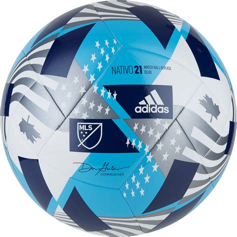 adidas mls match ball replica|MLS adidas White/Blue 2021 Nativo Match Club Replica Soccer Ball.